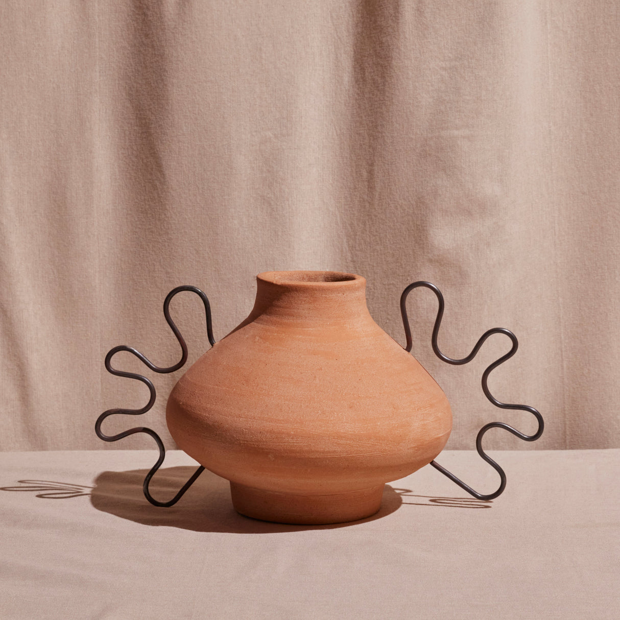 Ines Terracota Vessel by Diego Olivero Studio