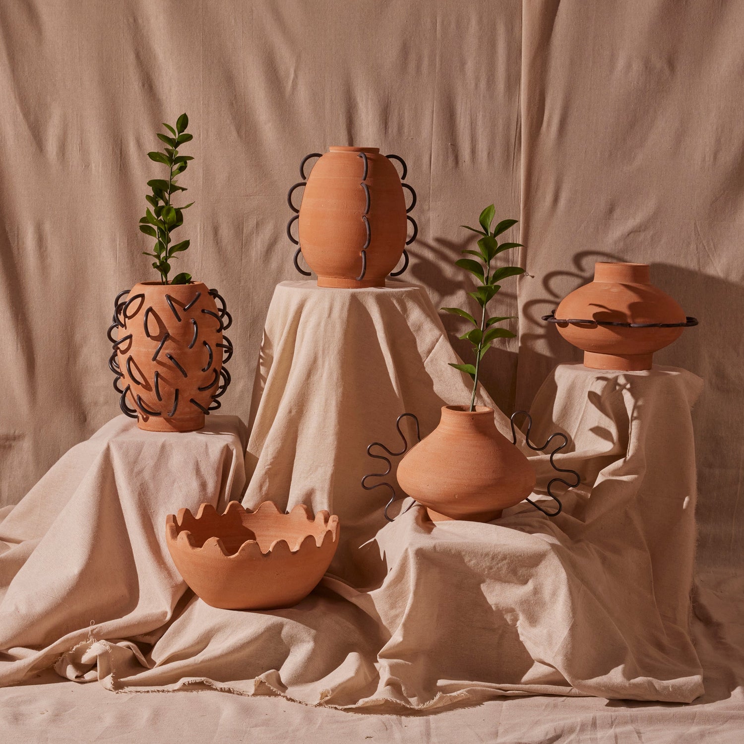 Nada Terracota Vessel by Diego Olivero Studio
