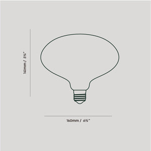 Oval Dim-to-Warm Pendant Light in Walnut