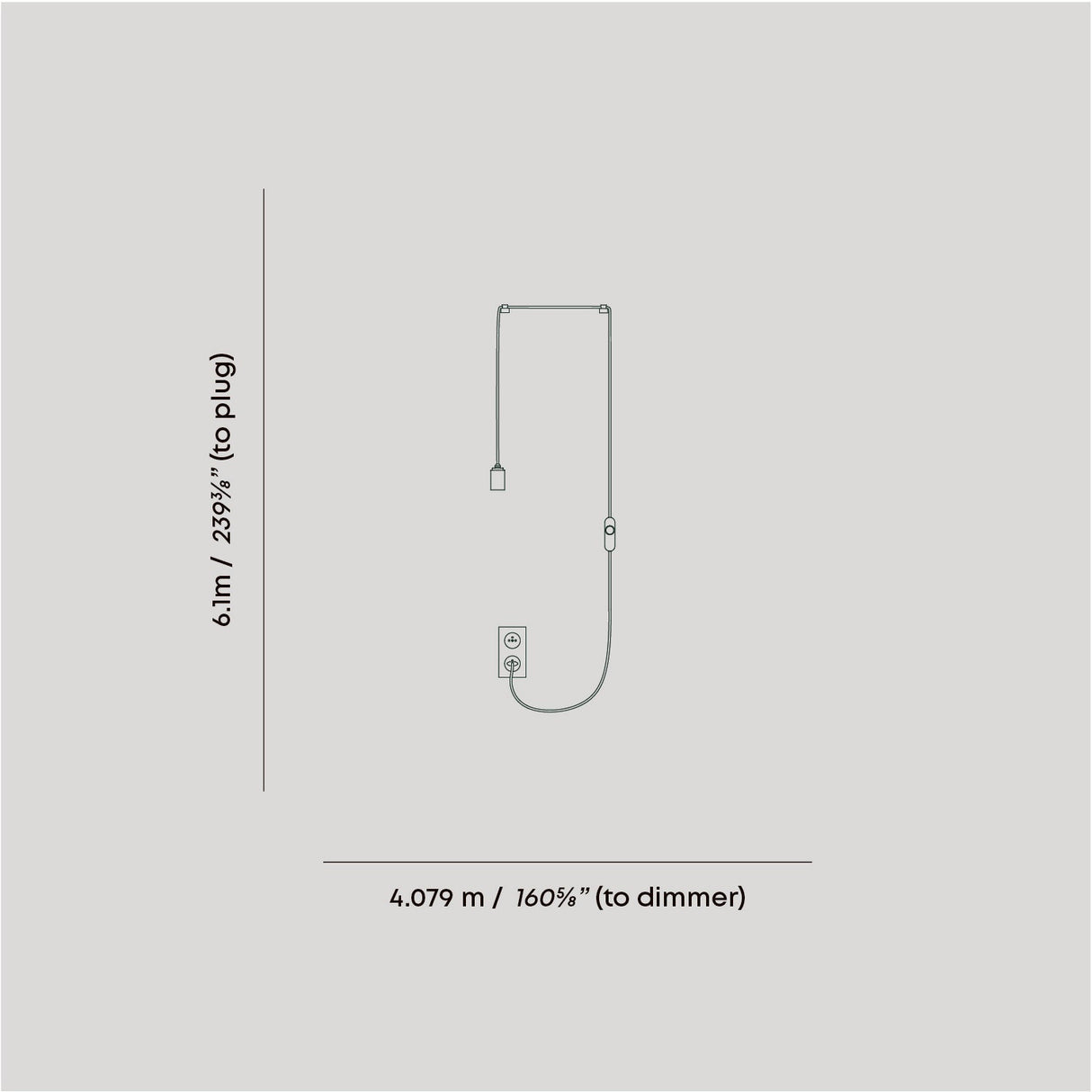 Oblo Plug-In Pendant in Brass