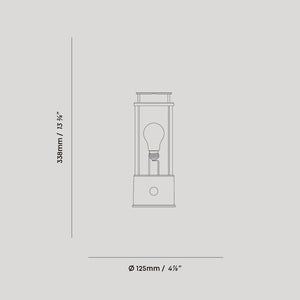 The Muse 1.0 Portable Lamp in Solid Brass
