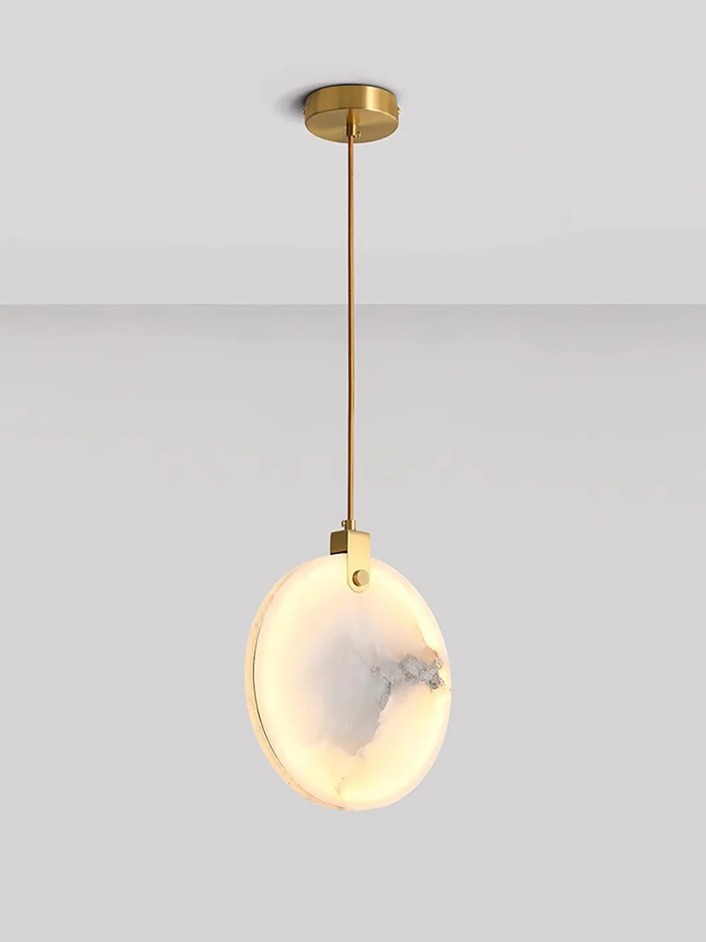 Disc Harvest Alabaster Chandelier