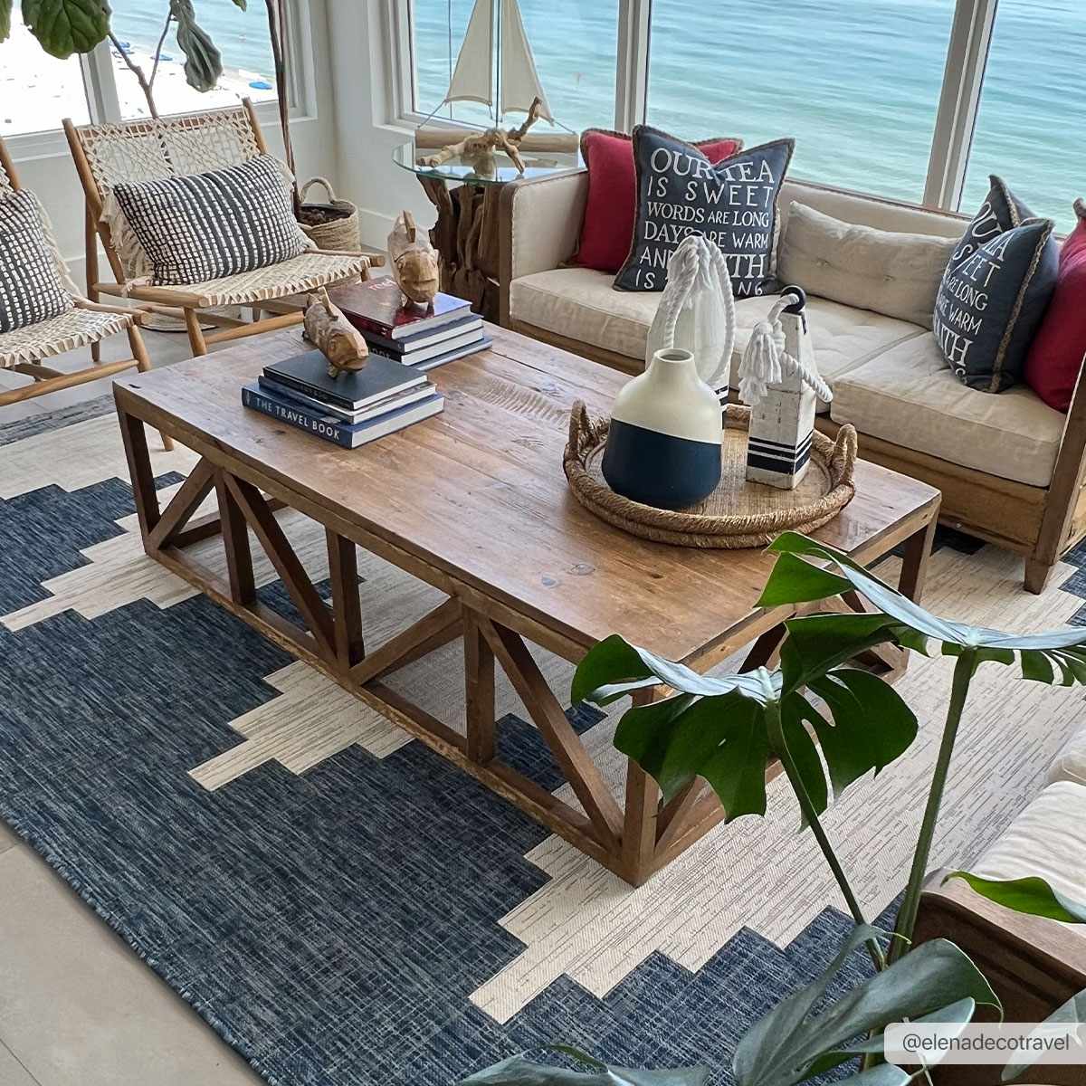Djugun Navy Blue Performance Rug - Promo