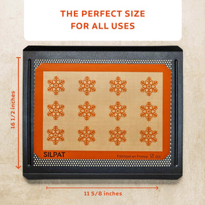 Silpat Snowflake Half Size Baking Mat - Limited Edition