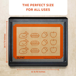 Silpat Thanksgiving Half Size Baking Mat - Limited Edition