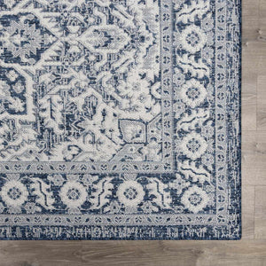 Etoile Navy Blue Performance Rug
