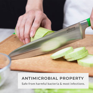 Premium Series 4 Pieces Cutting Board Set - Non Slip & Color Code (S+M+L+XL)