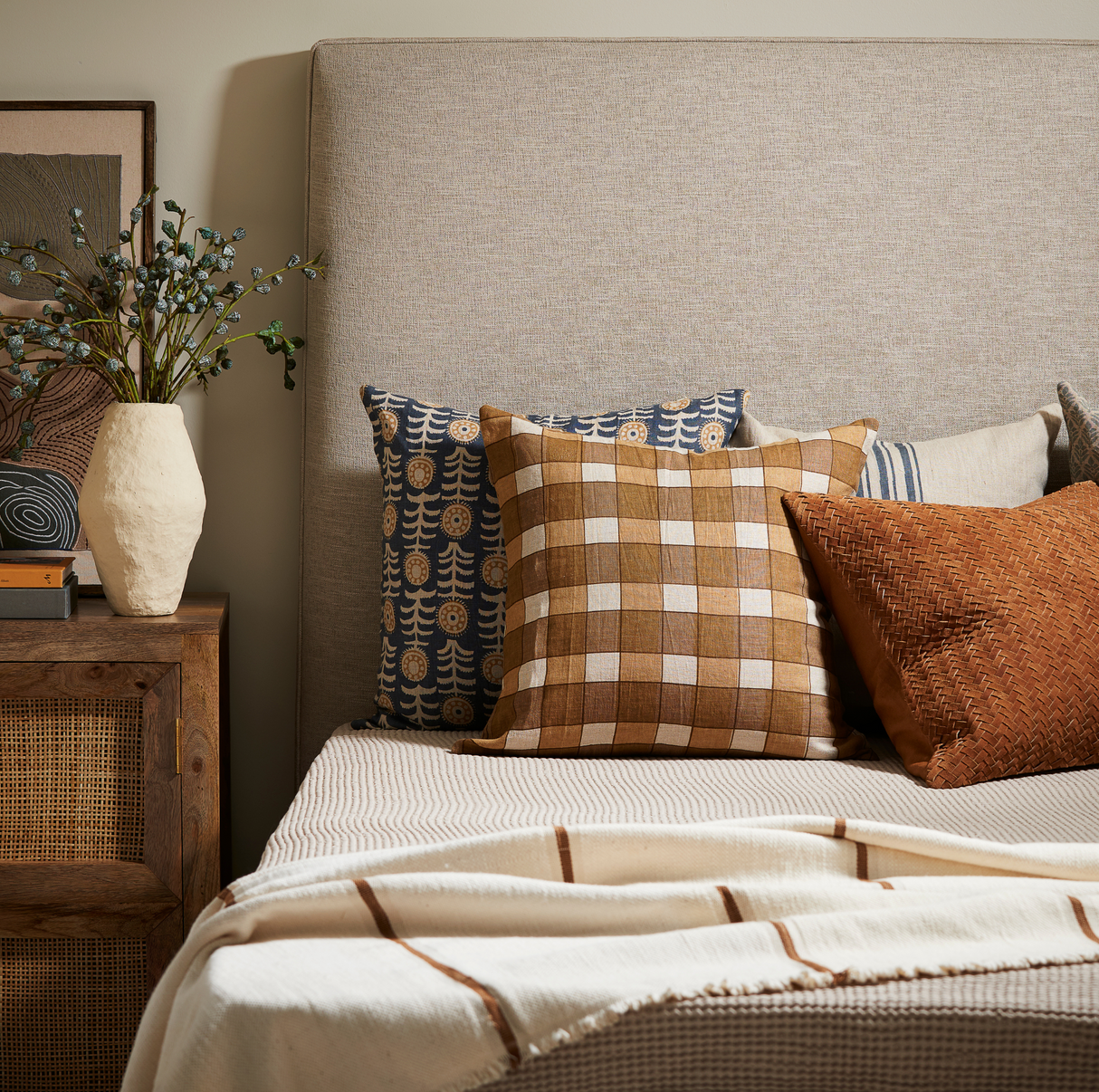 Ezra Pillow 22" x 22" - Amber