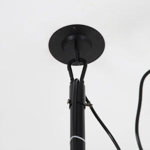 20 Inch Vistula Outdoor DC Motor Black Industrial Hanging Buckle Downrod Ceiling Fan with Light