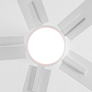 48" DC Motor 5 Blades Modern Downrod Mount Ceiling Fan