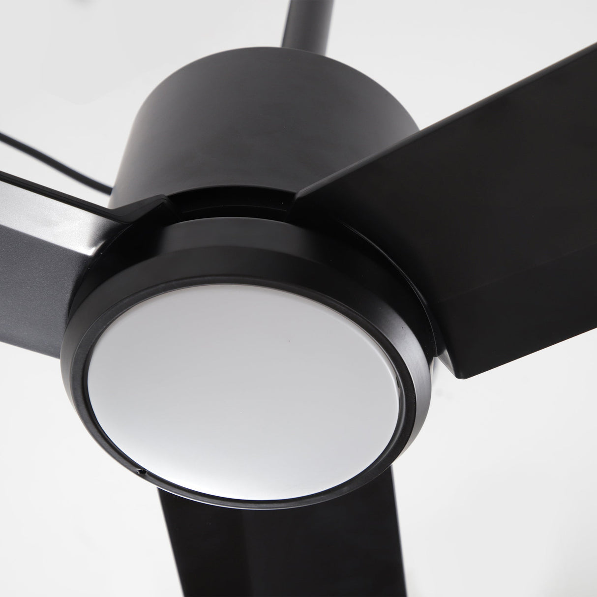 42 Inch Rhine Indoor/Wet Outdoor IP65 Black Anywhere Waterproof Ceiling Fan with LED Light and Convenient Hanging Hook