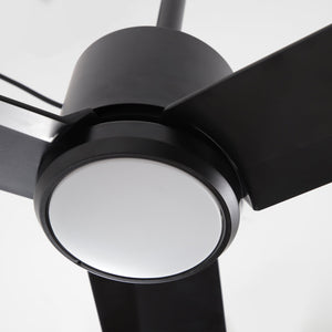 42 Inch Rhine Indoor/Wet Outdoor IP65 Black Anywhere Waterproof Ceiling Fan with LED Light and Convenient Hanging Hook