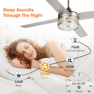 52" Cason Modern Downrod Mount Reversible Ceiling Fan with Lighting and Remote Control