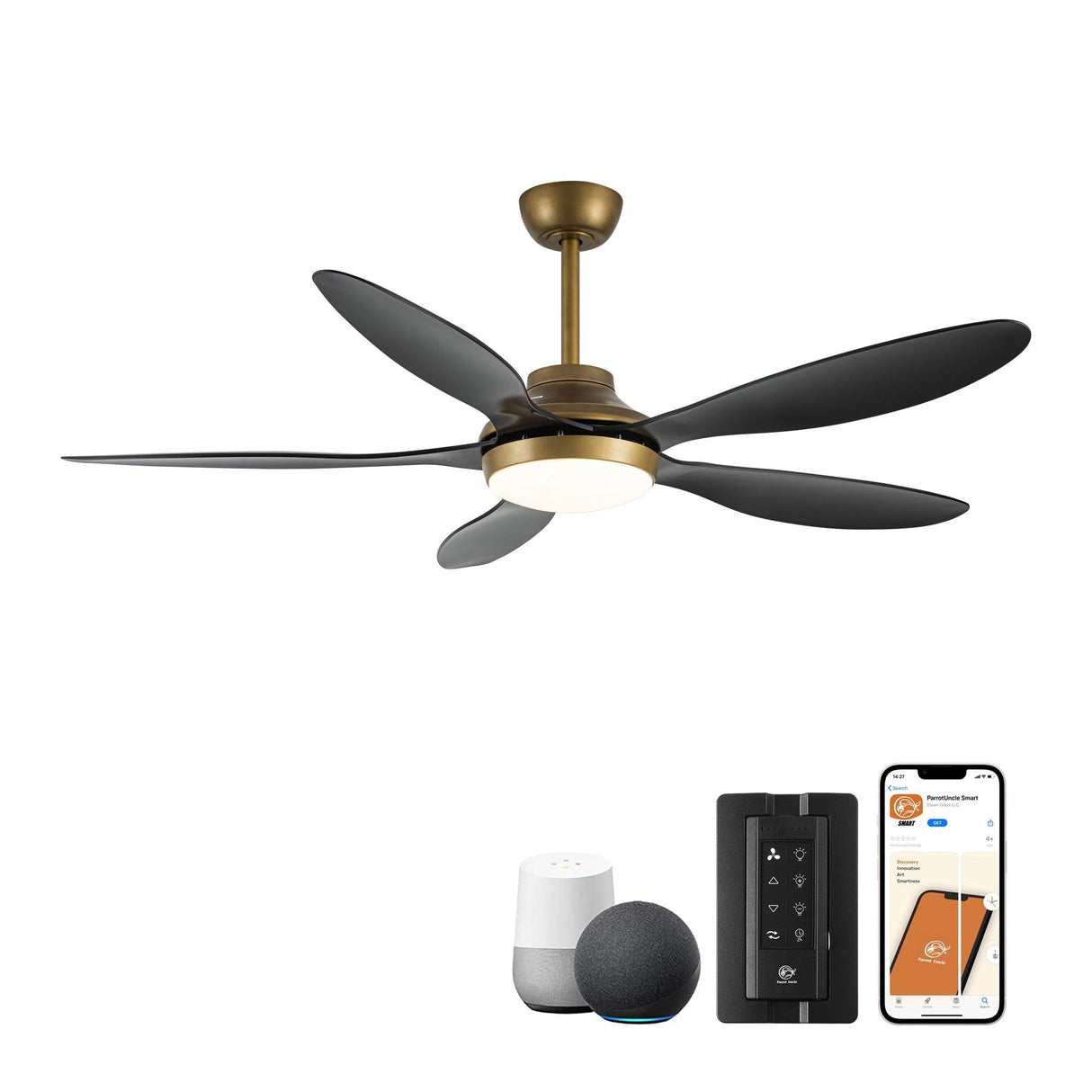 52" Punjab Smart Fan with LED Light