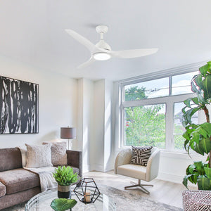 52" Vaczon 3 Blades Ceiling Fan with LED Light and Remote Control