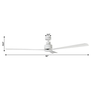 52" Zelda Industrial Ceiling Fan with Remote Control