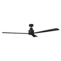 52" Zelda Industrial DC Motor Downrod Mount Reversible Ceiling Fan With Remote Control
