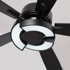 52" Vendome Industrial Downrod Mount Reversible Ceiling Fan With Lighting And Remote Control