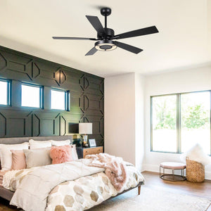 52" Vendome Industrial Downrod Mount Reversible Ceiling Fan With Lighting And Remote Control