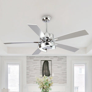 52" Vendome Industrial DC Motor Downrod Mount Reversible Ceiling Fan with Lighting and Remote Control