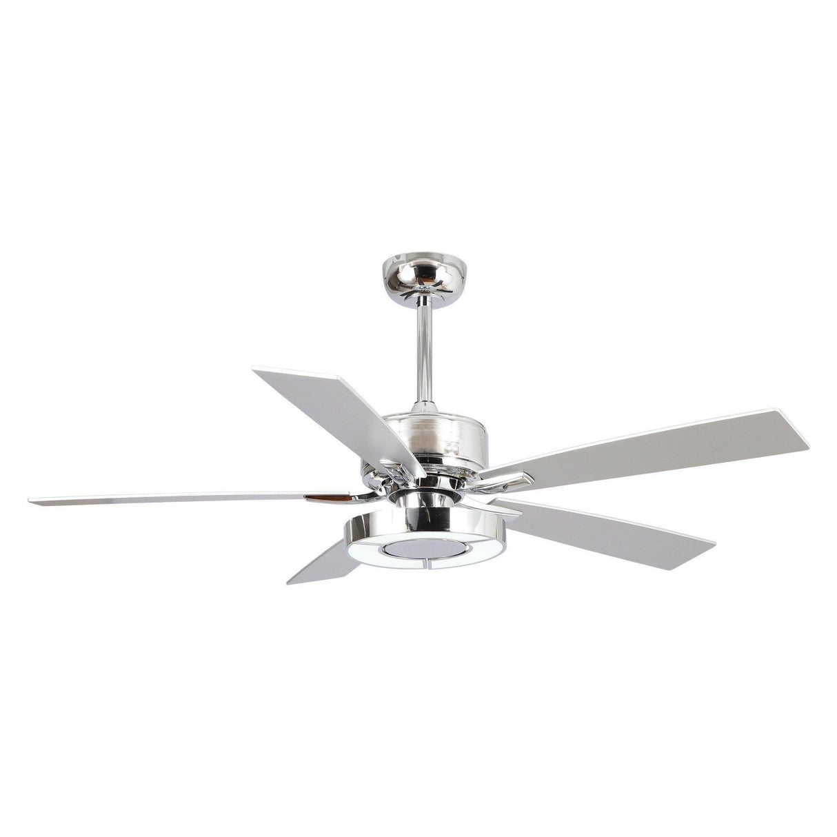 52" Vendome Industrial Downrod Mount Reversible Ceiling Fan With Lighting And Remote Control