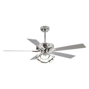 52" Zelda Modern DC Motor Downrod Mount Reversible Ceiling Fan With Remote Control