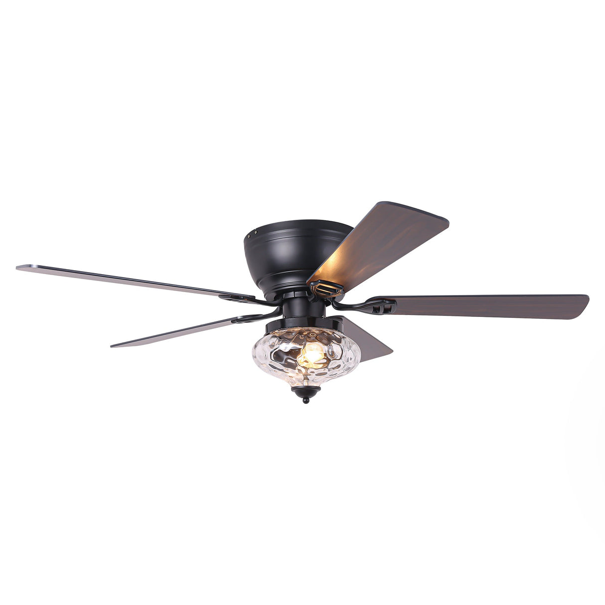 52" 5 Blades DC Motor Modern Flush Mount Ceiling Fan