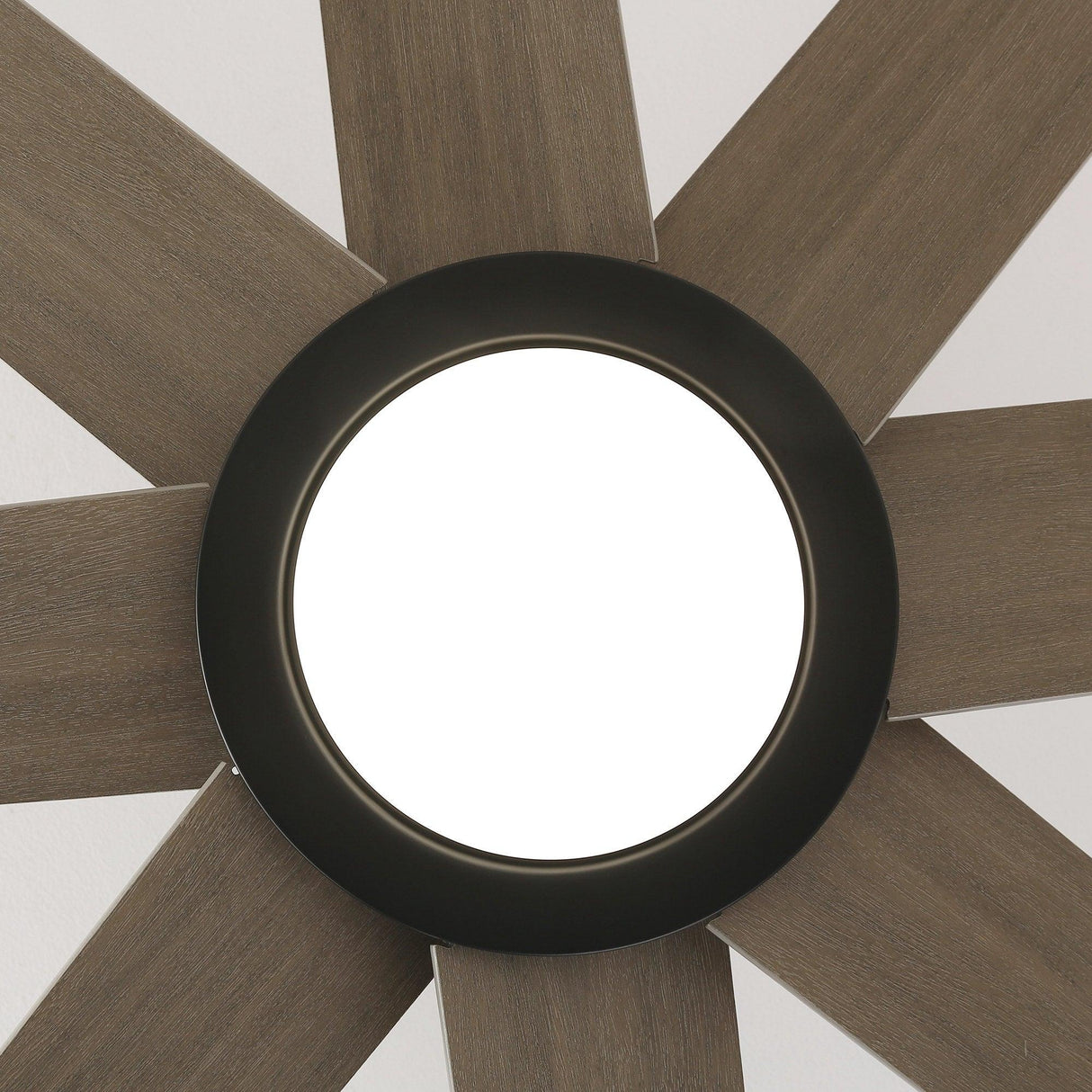 60" DC Motor 8 Blades Modern Downrod Mount Ceiling Fan with LED Light and Remote Control