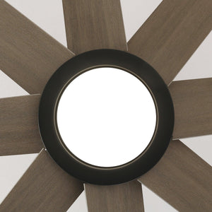 60" DC Motor 8 Blades Modern Downrod Mount Ceiling Fan with LED Light and Remote Control