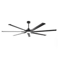 84 Inch 100 Inch Padus Black Large Size Ceiling Fan with Dimmable Lighting and Remote Control