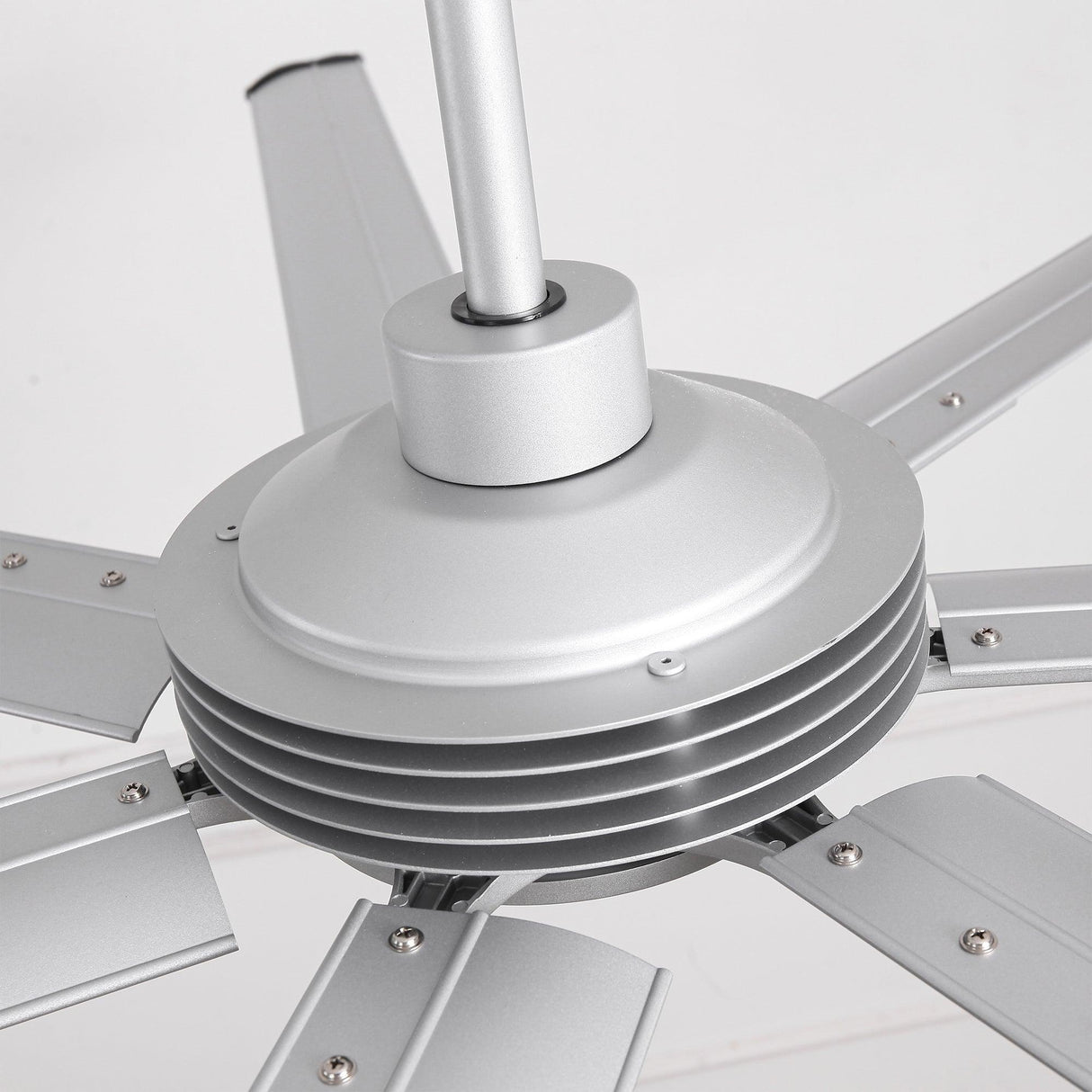 84 Inch 100 Inch Padus Black Large Size Ceiling Fan with Dimmable Lighting and Remote Control