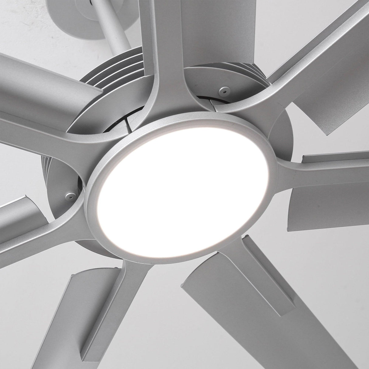 84 Inch 100 Inch Padus Black Large Size Ceiling Fan with Dimmable Lighting and Remote Control