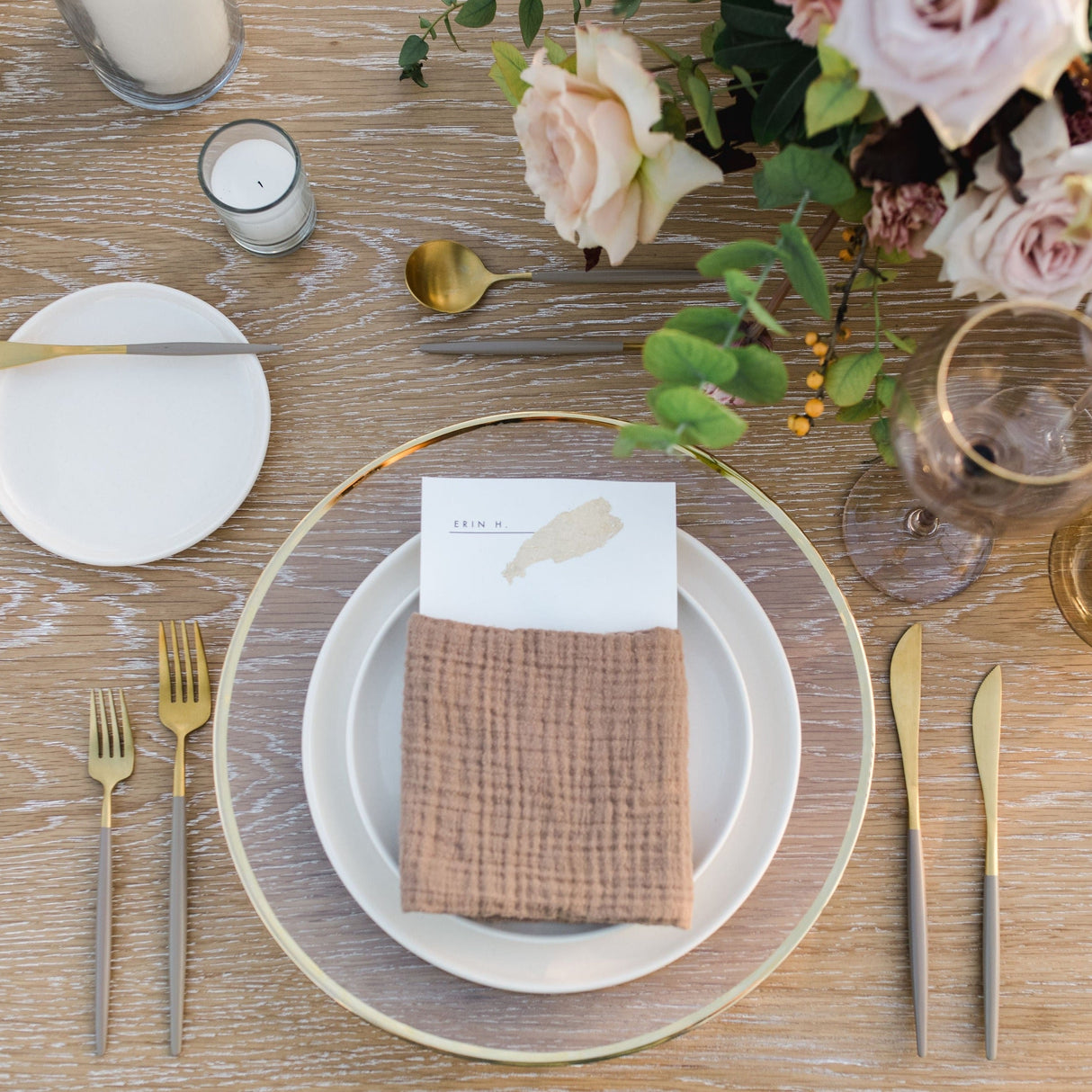 ORGANIC COTTON NAPKINS // SET OF 4