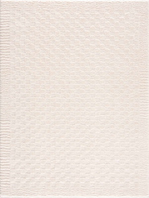 Leryn Ivory Checkered Area Rug