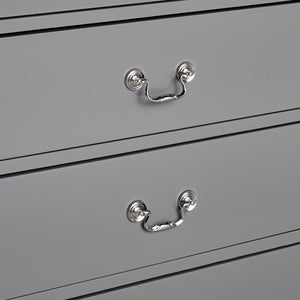 Transitional 5-Drawer 31.5 in. Wide Chest of Drawers with Bracket Feet