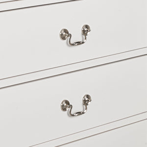 Transitional 5-Drawer 31.5 in. Wide Chest of Drawers with Bracket Feet