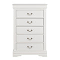 Transitional 5-Drawer 31.5 in. Wide Chest of Drawers with Bracket Feet