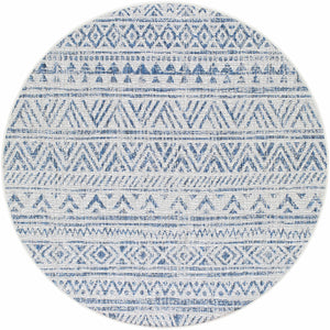 Novato Navy All Over Pattern Performance Rug