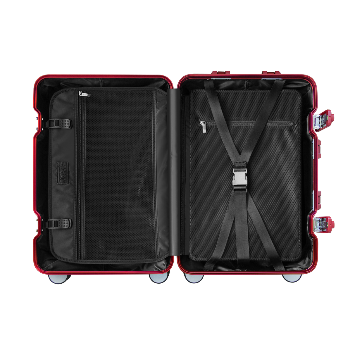 TREVA Aluminum Suitcase Red