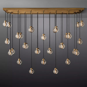 Fantasy Pearl Ball Linear Chandelier 72"