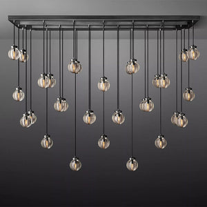 Fantasy Pearl Ball Linear Chandelier 72"
