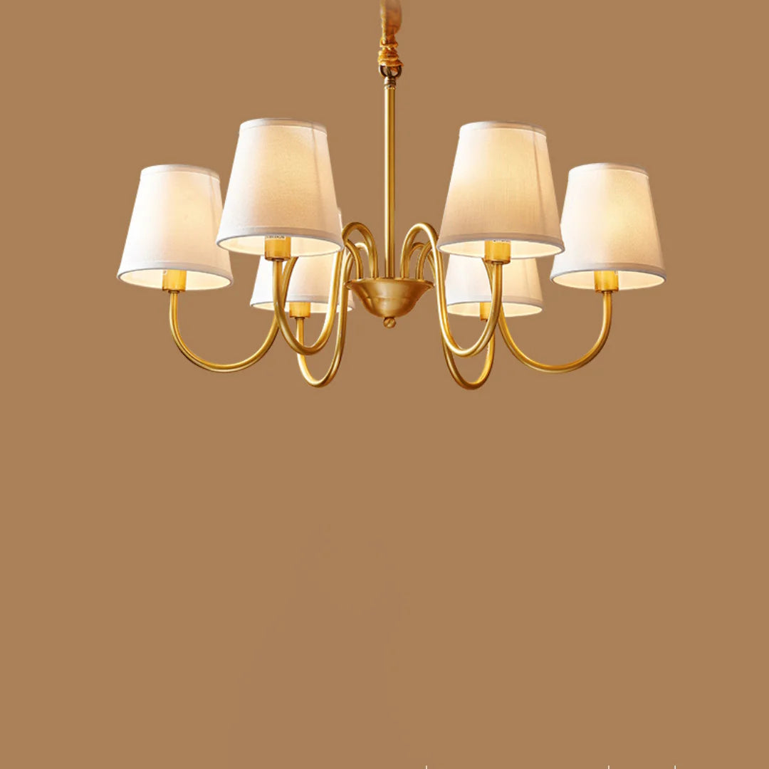 Fazrpip Retro Gold Chandelier