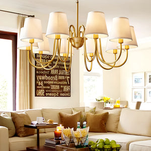 Fazrpip Retro Gold Chandelier