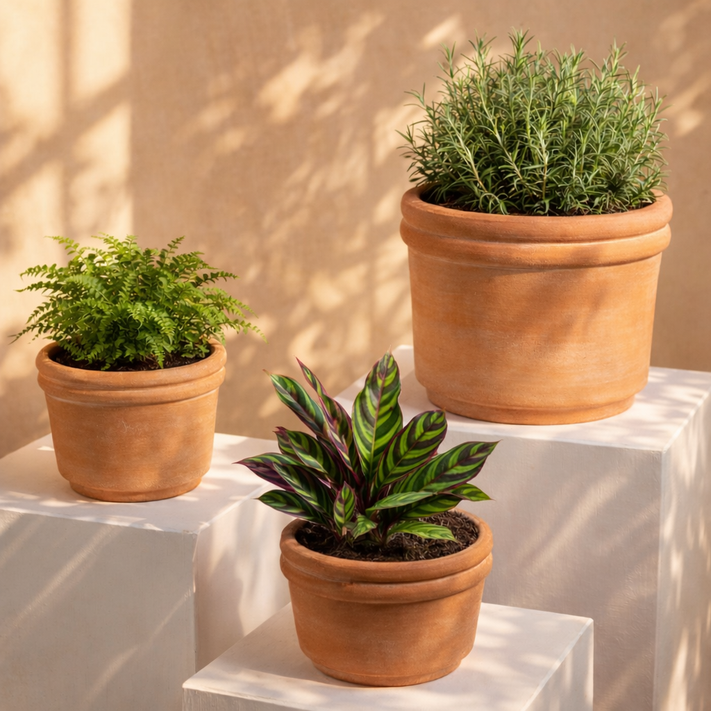 Felipe Terracotta Planters by MESO