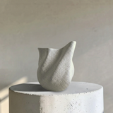 Everest Terracotta Vessel, Hand-painted in Jet Black, 11.4"L x 10"W x 13"H