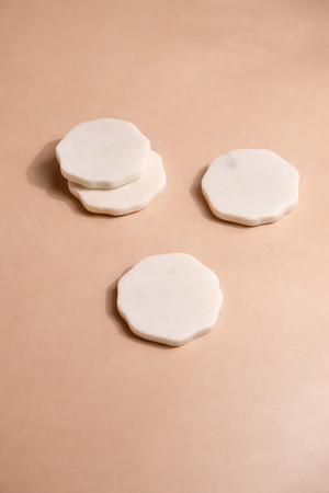 Flor Marble Coasters (Set of Four) by MESO