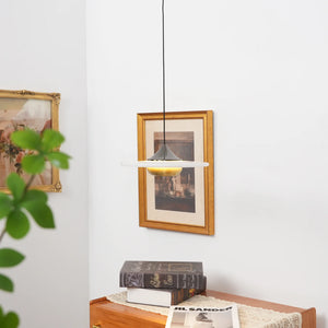 Flying Saucer Alabaster Pendant Lamp