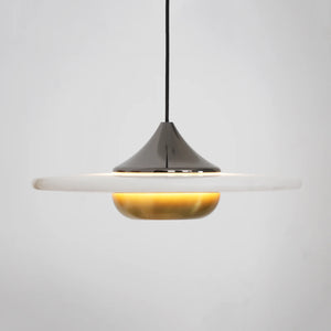 Flying Saucer Alabaster Pendant Lamp