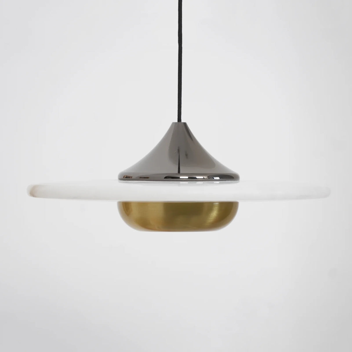 Flying Saucer Alabaster Pendant Lamp