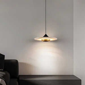 Flying Saucer Alabaster Pendant Lamp